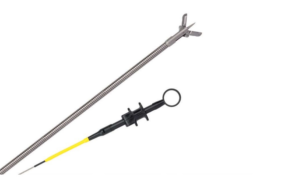 Щипці для біопсії, багаторазові, діаметр 2,2 mm, довжина 180 cm, з овальними чашечками, фенестровані з шипом, що звужуються